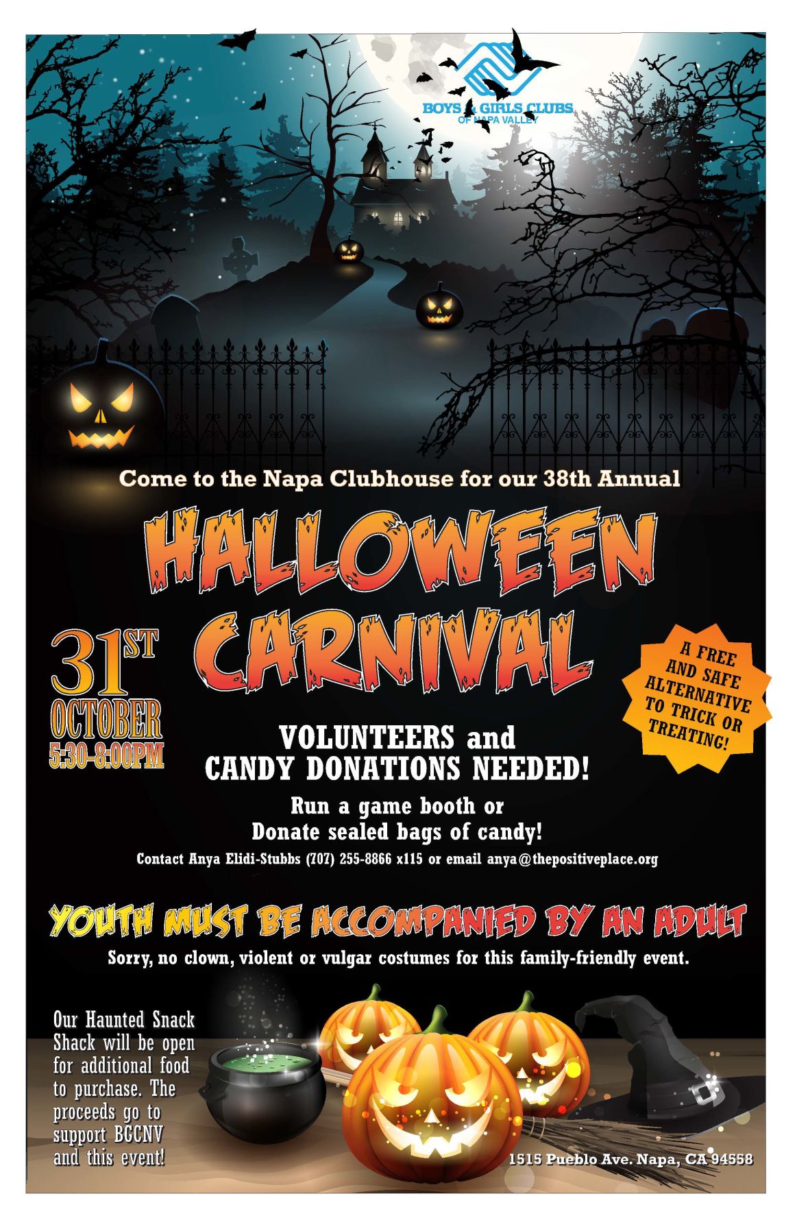 Boys & Girls Clubs of Napa Valley Halloween Carnival
